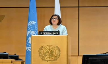 Sahibə Qafarova Parlament Sədrlərinin VI Dünya Konfransında çıxış edib - FOTO