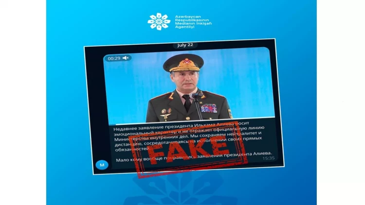 Sosial şəbəkələrdə daxili işlər nazirinin adından saxta məlumatlar yayılıb