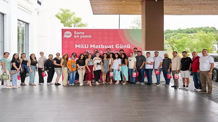 “Nar” milli mətbuatın 150 illiyini media nümayəndələri ilə qeyd edib - FOTO