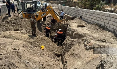 Sumqayıtda 20 yaşlı fəhlə dağıntılar altında qaldı - FOTO