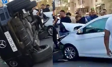 “Hyundai Accent” “Gelandewagen”i aşırdı - VİDEO