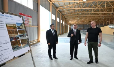 Prezident İlham Əliyev Xocalı kərpic zavodunun açılışında iştirak edib - VİDEO - FOTO