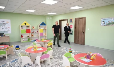 Ağdam şəhərində 1 nömrəli körpələr evi-uşaq bağçası istifadəyə verilib - VİDEO - FOTO