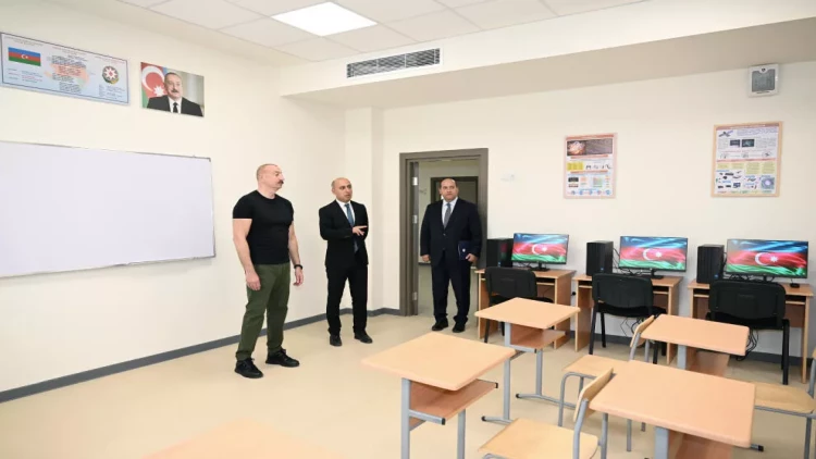 Ağdam şəhər 1 nömrəli tam orta məktəbin binasının açılışı olub - VİDEO - FOTO