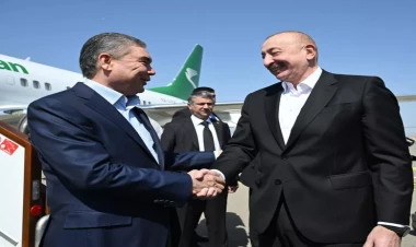 Qurbanqulu Berdiməhəmmədov Füzuli rayonuna gəlib - VİDEO - FOTO