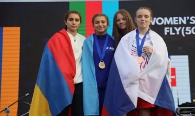 Xanım boksçumuz erməniyə qalib gələrək Avropa çempionu oldu - VİDEO