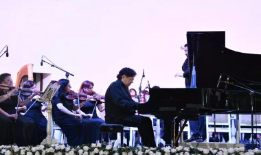 Filarmoniyasının Yay zalında Dövlət Simfonik Orkestrinin 105 illik yubileyinə həsr olunmuş möhtəşəm konsert keçirilib - FOTO