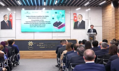 Azərbaycandakı diplomatik korpusun nümayəndələri üçün “KOB-ların yaşıl keçidi üçün Bakı İqlim Koalisiyası üzrə Birgə Bəyannamə”yə dair təqdimat keçirilib - FOTO