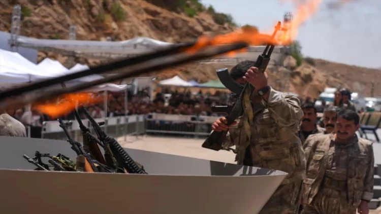 PKK silahları niyə basdırılmaq əvəzinə yandırıldı?-  Simvolik mənası var imiş... - FOTO