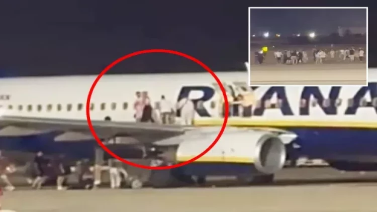 İspaniyada təyyarədə YANĞIN - Xəsarət alanlar var - FOTO