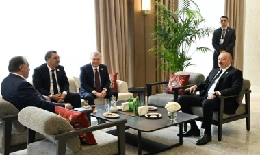 İƏT Zirvə görüşü çərçivəsində liderlər çay süfrəsində - VİDEO - FOTO