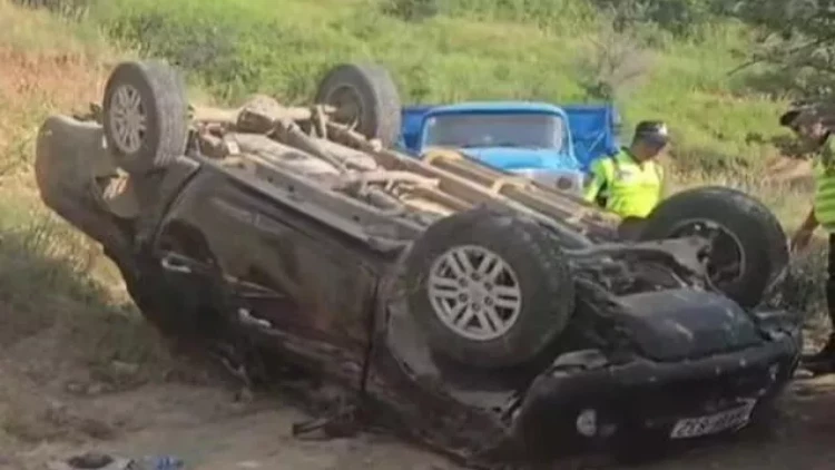 Hökumənin bibisi oğlunun öldüyü qəzadan görüntülər - VİDEO