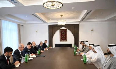 Prezidenti Xankəndidə Sultan Əhməd Əl-Cabiri qəbul edib - VİDEO - FOTO