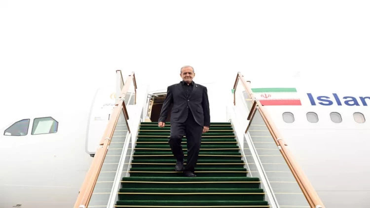 İran Prezidenti Məsud Pezeşkian Azərbaycana səfərə gəlib - FOTO