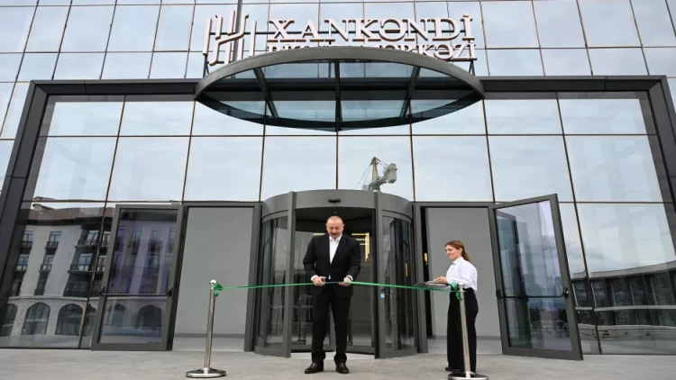 Prezident İlham Əliyev “Xankəndi” Biznes Mərkəzinin açılışında iştirak edib - VİDEO - FOTO