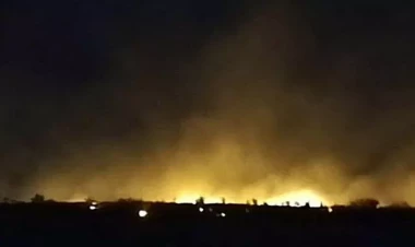 Masazırda güclü yanğın söndürüldü - yenilənib - VİDEO - FOTO