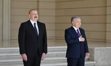 Şavkat Mirziyoyevin rəsmi qarşılanma mərasimi olub - VİDEO - FOTO