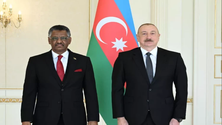İlham Əliyev Sudanın yeni təyin olunmuş səfirinin etimadnaməsini qəbul edib - VİDEO - FOTO
