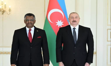 İlham Əliyev Sudanın yeni təyin olunmuş səfirinin etimadnaməsini qəbul edib - VİDEO - FOTO