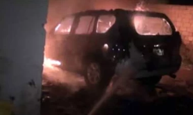 Avtomobilini təmirə aparmışdı amma yandı