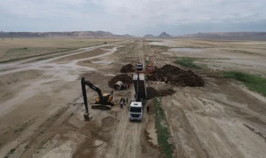 Oğuz-Qəbələ-Bakı su xəttindəki qəza aradan qaldırıldı - Xəttə su doldurulur