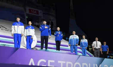 Bakıda keçirilən akrobatika gimnastikası üzrə Dünya Kuboku başa çatıb (FOTO)