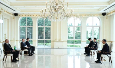 Prezident İlham Əliyev Kımqu Kanqın etimadnaməsini qəbul edib - VİDEO - FOTO