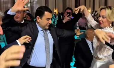 Nazir və digər rəsmilər Laçında belə rəqs etdi - VİDEO