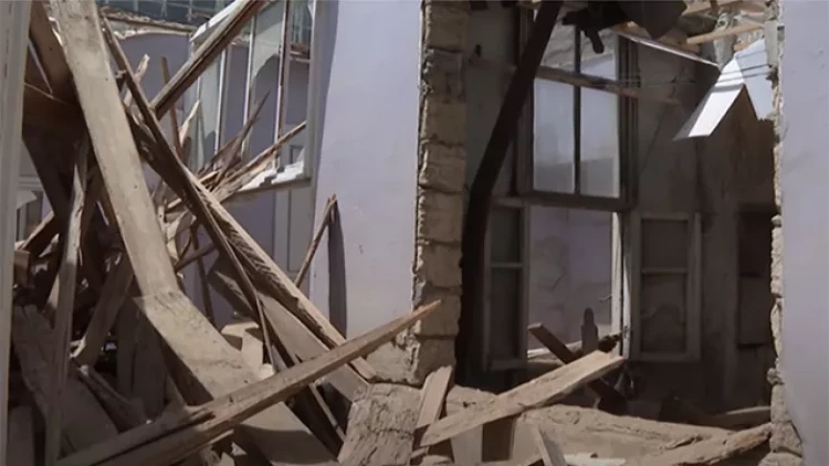 Şəhərin mərkəzində söküntü - Sakinlər verilən puldan narazıdır - VİDEO