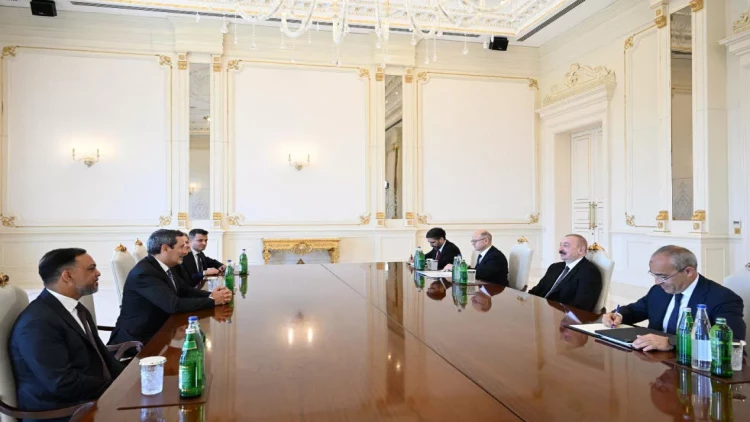 İlham Əliyev “Schlumberger Overseas S.A” şirkətinin baş icraçı direktorunu qəbul edib - VİDEO - FOTO