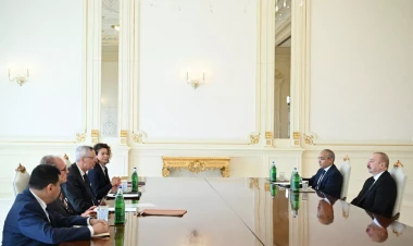 Prezident Alman İqtisadiyyatının Şərq Komitəsinin sədrini qəbul edib - VİDEO - FOTO