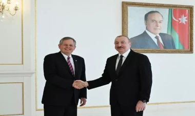 Prezident ABŞ Senatının Xarici Əlaqələr Komitəsinin üzvünü qəbul edib - VİDEO - FOTO