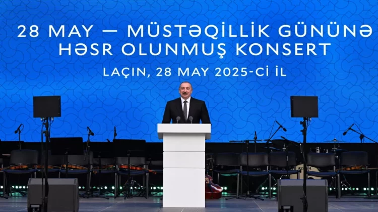 Laçında 28 May - Müstəqillik Gününə həsr olunmuş konsert keçirilib - FOTO