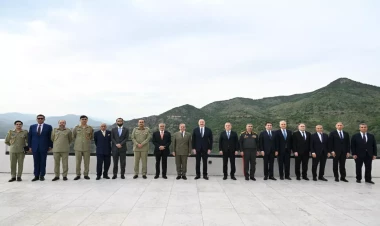 Laçında İlham Əliyevin Pakistanın Baş naziri ilə nahar əsnasında geniş tərkibdə görüşü olub - VİDEO - FOTO