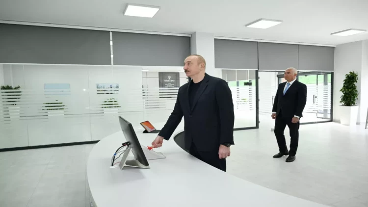 Prezident Laçın Elektrik Şəbəkəsi Rəqəmsal İdarəetmə Mərkəzinin açılışında iştirak edib - VİDEO - FOTO