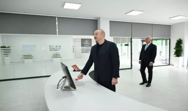 Prezident Laçın Elektrik Şəbəkəsi Rəqəmsal İdarəetmə Mərkəzinin açılışında iştirak edib - VİDEO - FOTO