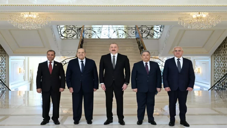 Prezident İlham Əliyev Misir Senatının sədrini qəbul edib - FOTO