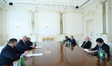 Prezident İlham Əliyev Ukraynanın xarici işlər nazirini qəbul edib - FOTO