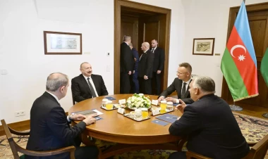 Budapeştdə İlham Əliyevin Macarıstanın Baş naziri ilə məhdud tərkibdə görüşü olub - VİDEO - FOTO