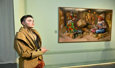 Heydər Əliyev Mərkəzində braziliyalı rəssam Luiz de Souzanın sərgisinin açılışı olub - VİDEO - FOTO