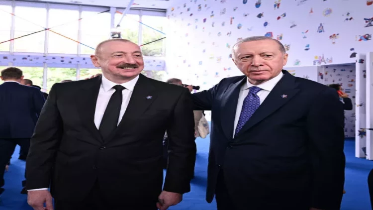 İlham Əliyev Albaniyada Rəcəb Tayyib Ərdoğanla görüşüb - VİDEO