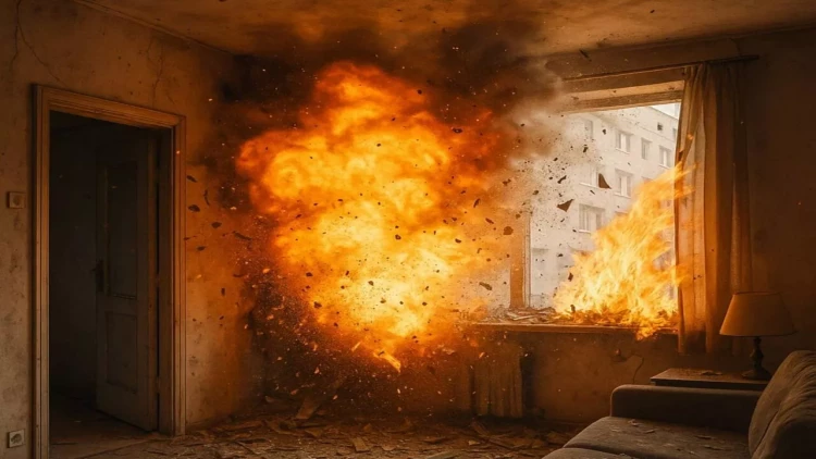 Sumqayıtda yanğın - sakinlər təxliyə edildi