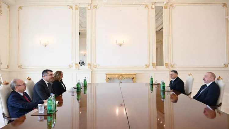 Prezident Türkiyə Milli Təhlükəsizlik Şurasının Baş katibini qəbul edib - VİDEO - FOTO