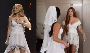 Nigar 14 il sonra eyni libasda -  VİDEO