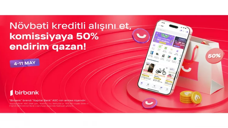 Umico kredit xətti ilə alış-verişə 50% komissiya endirimi