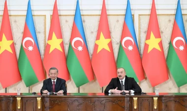 Azərbaycanın və Vyetnamın dövlət başçıları mətbuata bəyanatlarla çıxış ediblər - VİDEO - FOTO