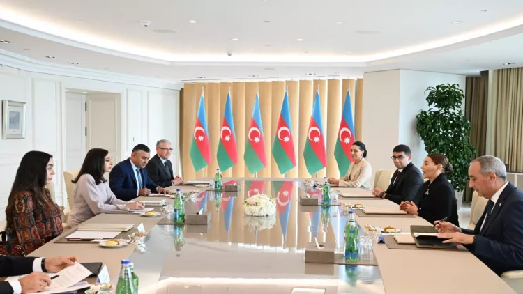 Mehriban Əliyeva Mərakeşin xanım Şahzadəsi Lalla Hasnaa ilə görüşüb - VİDEO - FOTO