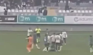 Bakıda keçirilən matçda dava - VİDEO