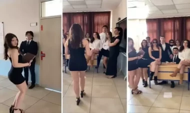 Məktəbdə çəkilən bu VİDEO qalmaqala səbəb oldu