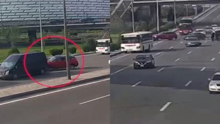 Bu görüntülər Bakıda çəkilib - Hər kəs bu sürücüdən danışır - ANBAAN VİDEO